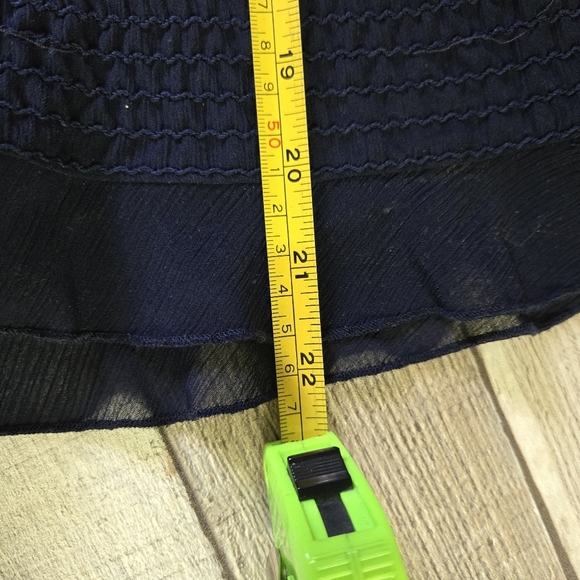 NORTON MCNAUGHTON | Embroidered Blouse in Blue sz M - Picture 6 of 6